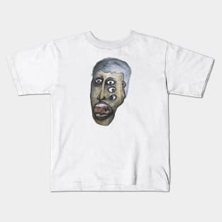 Surreal Screaming Face Kids T-Shirt